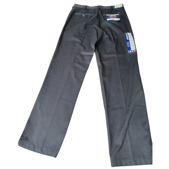 Izod American Chino Wrinkle Free Straight Fit Pants 32x34 Flat Front 100% Cotton - Picture 9 of 9